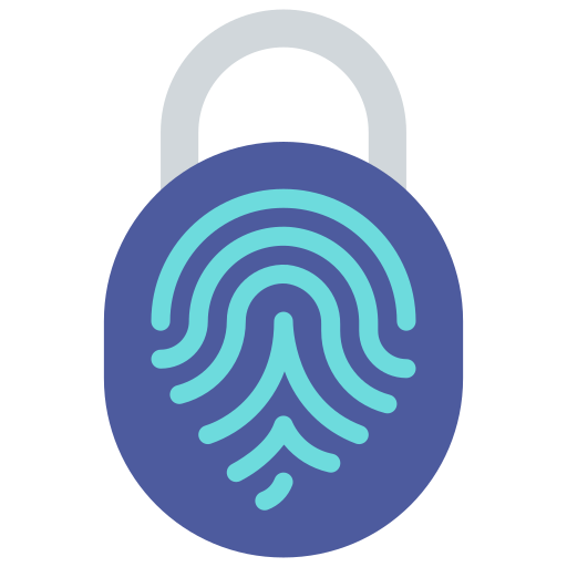 identificazione biometrica Generic Flat icona