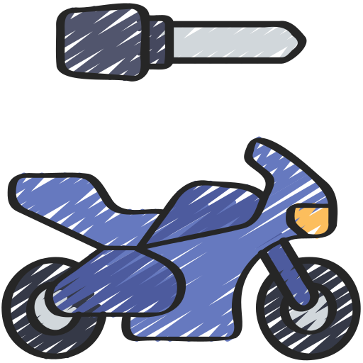 motocicleta Juicy Fish Sketchy Ícone