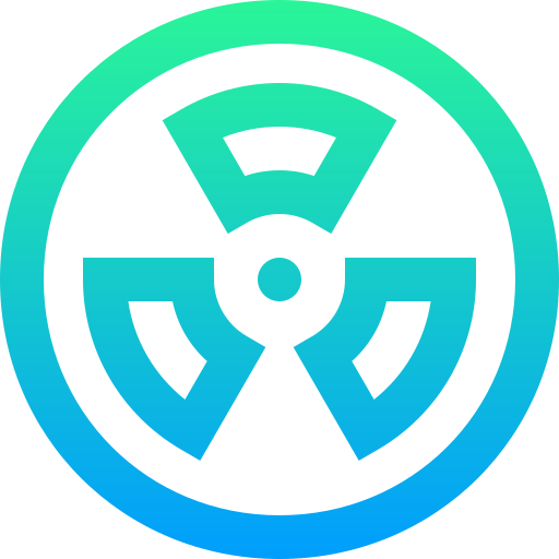Radiation Super Basic Straight Gradient icon