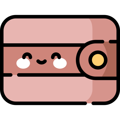 Wallet Kawaii Lineal color icon