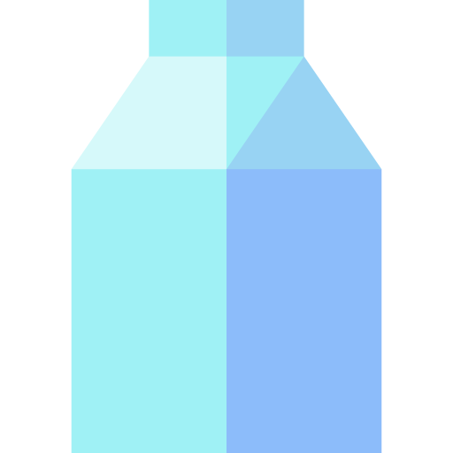 cartone del latte Basic Straight Flat icona
