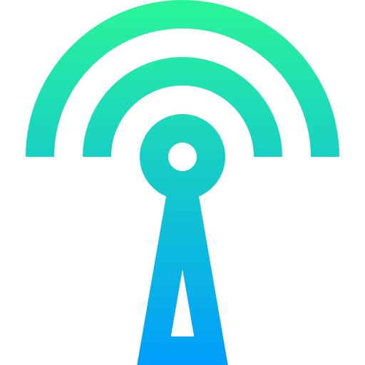 wifi Super Basic Straight Gradient icono