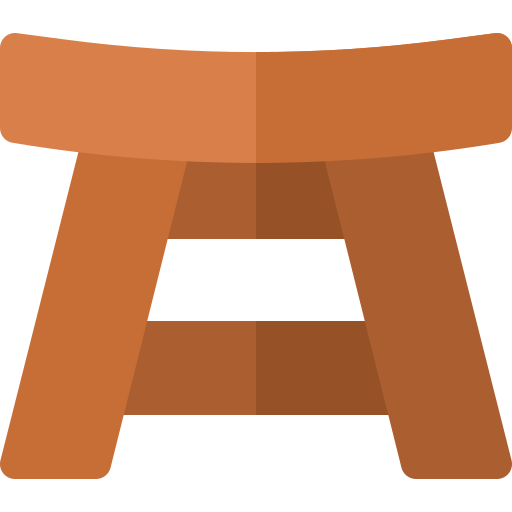 ベンチ Basic Rounded Flat icon