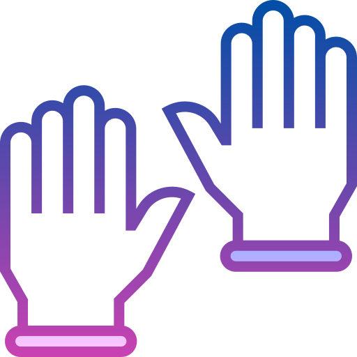 handschuhe Detailed bright Gradient icon