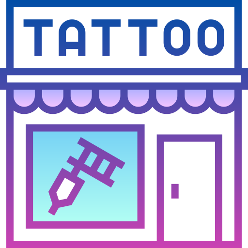 estudio de tatuajes Detailed bright Gradient icono