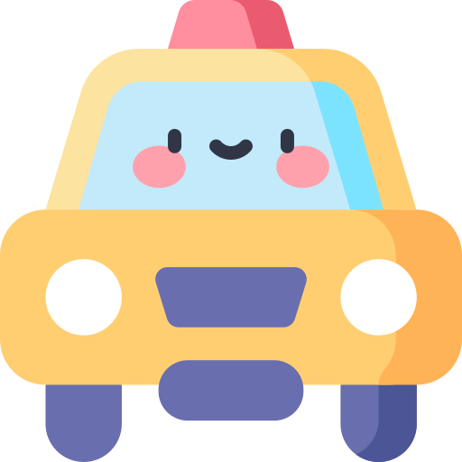 taxi Kawaii Flat icon