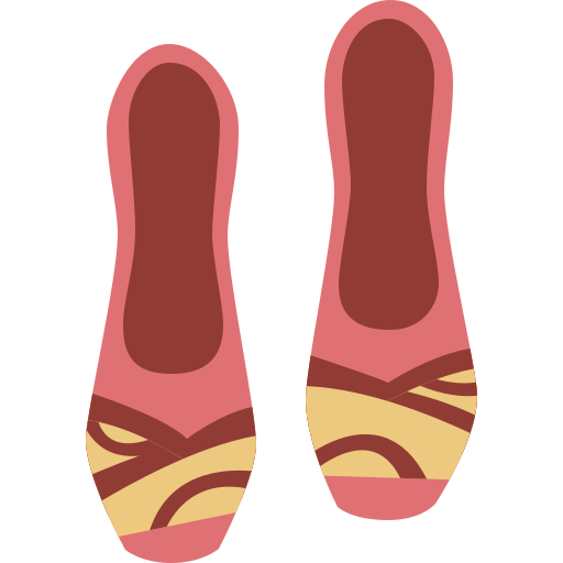 schoenen Cartoon Flat icoon