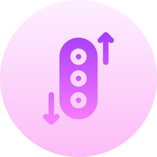 traffico Basic Gradient Circular icona