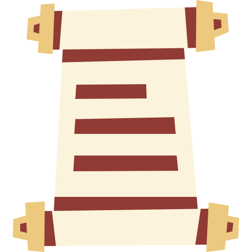 Parchment Cartoon Flat icon