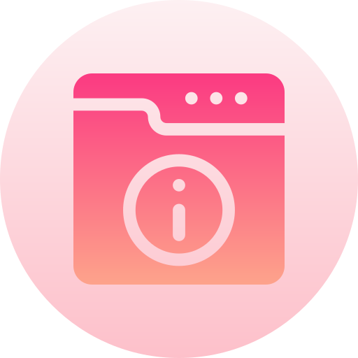 Info Basic Gradient Circular icon
