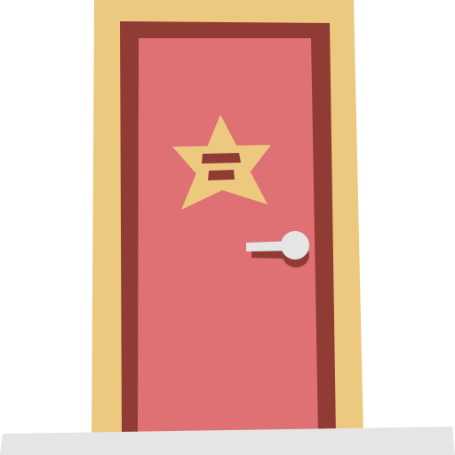 drzwi Cartoon Flat ikona