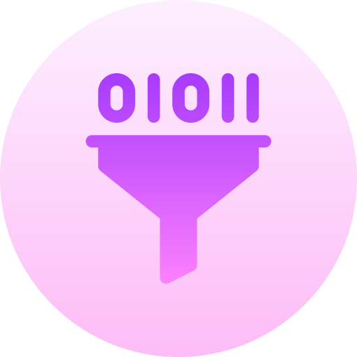 binair Basic Gradient Circular icoon
