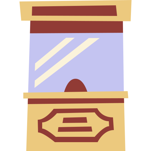 티켓박스 Cartoon Flat icon