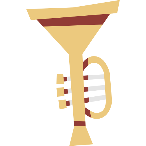 trompete Cartoon Flat icon