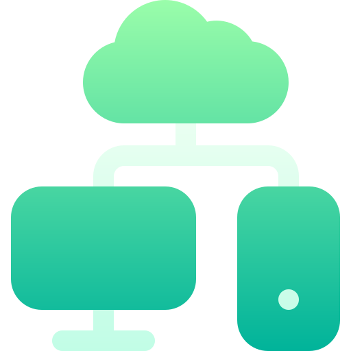 cloud computing Basic Gradient Gradient icoon