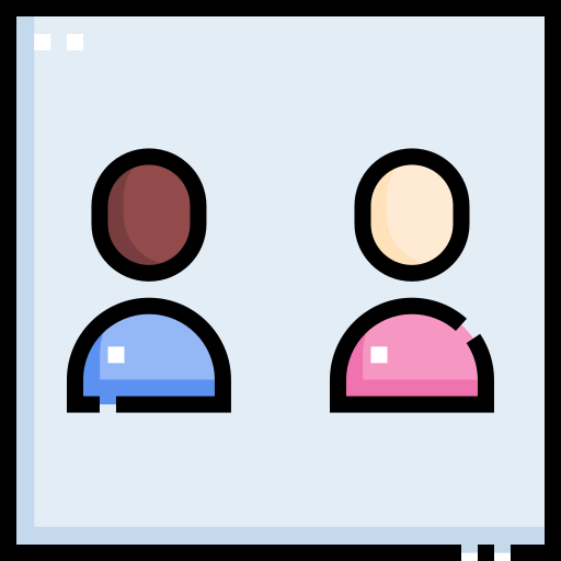 nein Detailed Straight Lineal color icon