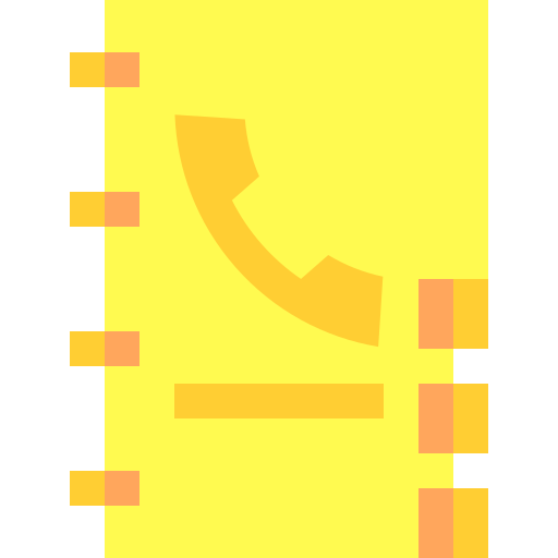 電話帳 Basic Sheer Flat icon