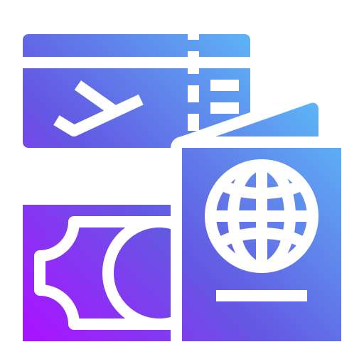 Заграничный пасспорт Generic Flat Gradient иконка