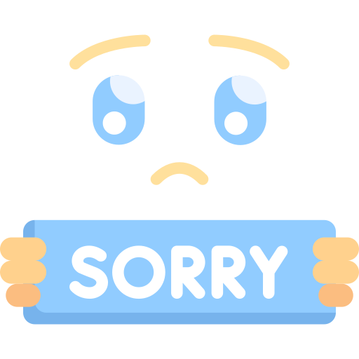 Sorry Special Flat icon
