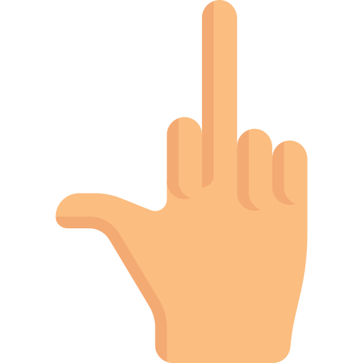 Middle finger Special Flat icon