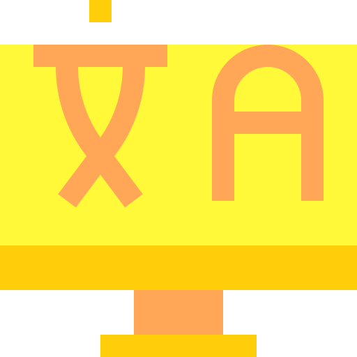 언어 Basic Sheer Flat icon