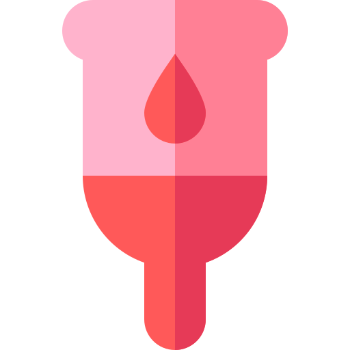 copa menstrual Basic Straight Flat icono
