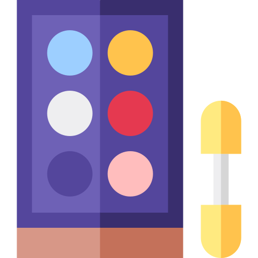 make-up-palette Basic Straight Flat icon