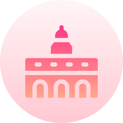 nauvoo-tempel Basic Gradient Circular icoon