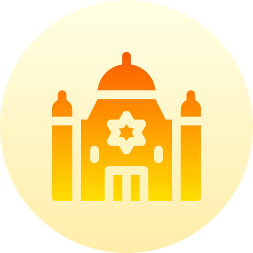 sinagoga Basic Gradient Circular icono