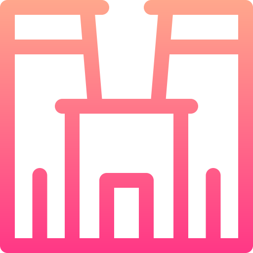 philae-tempel Basic Gradient Lineal color icon