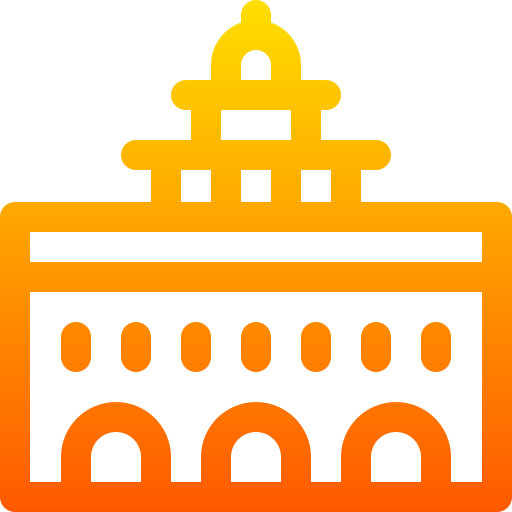 nauvoo-tempel Basic Gradient Lineal color icon