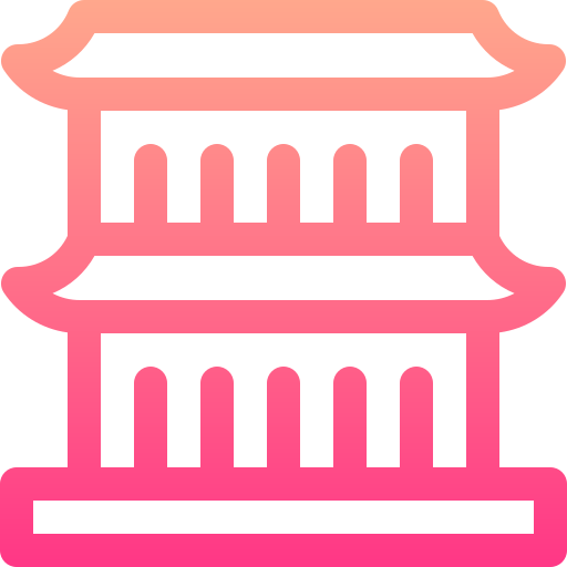 sensoji-tempel Basic Gradient Lineal color icon