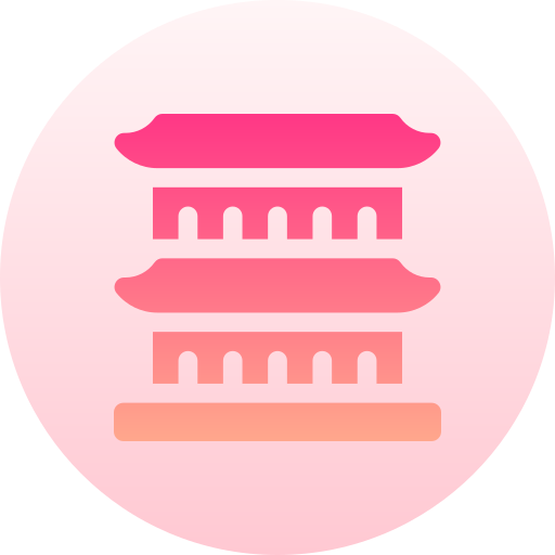 Świątynia sensoji Basic Gradient Circular ikona