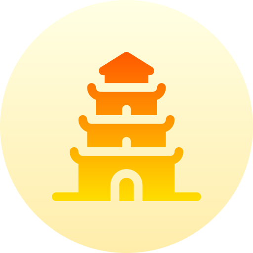 pagoda de thien mu Basic Gradient Circular icono