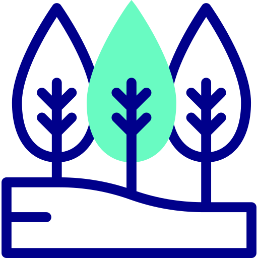 나무 Detailed Mixed Lineal color icon
