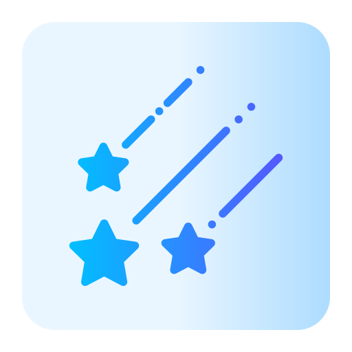 Shooting star Generic Flat Gradient icon