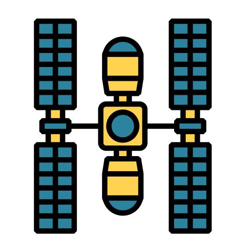ruimtestation Generic Outline Color icoon