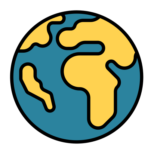 지구 행성 Generic Outline Color icon