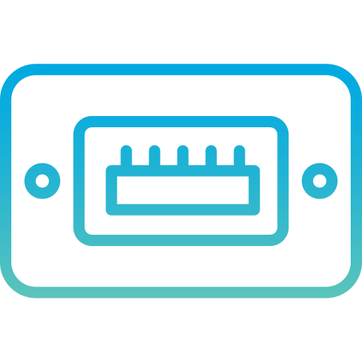 port usb Generic Gradient Icône