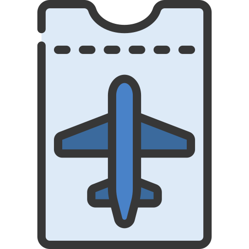 Plane ticket Juicy Fish Soft-fill icon