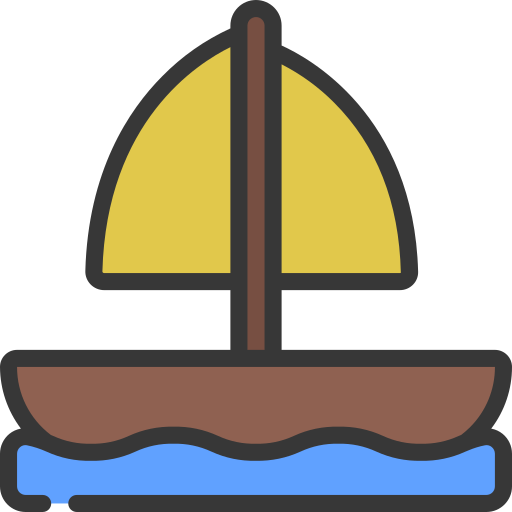 Sailboat Juicy Fish Soft-fill icon