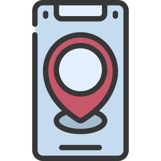 Mobile map Juicy Fish Soft-fill icon