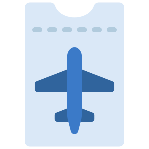 Билет на самолет Generic Flat иконка