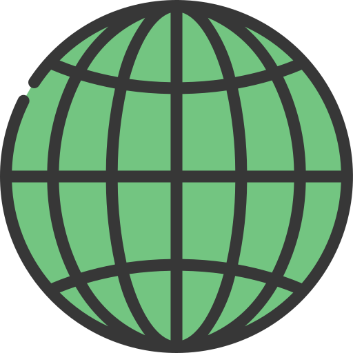 Globe grid Juicy Fish Soft-fill icon