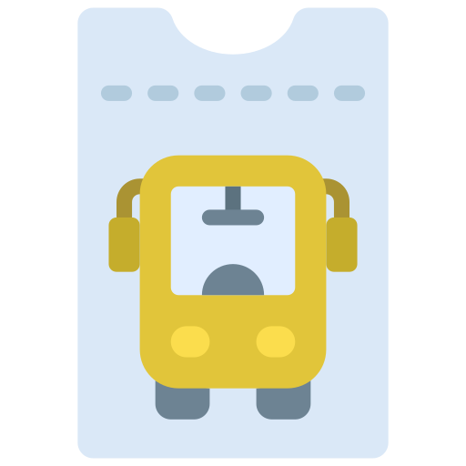 Bus ticket Generic Flat icon
