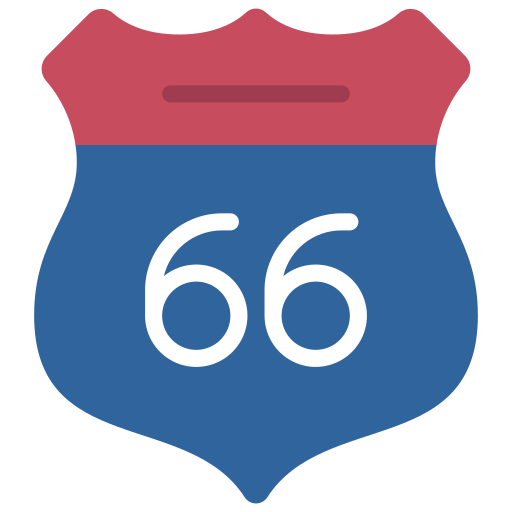 droga 66 Generic Flat ikona