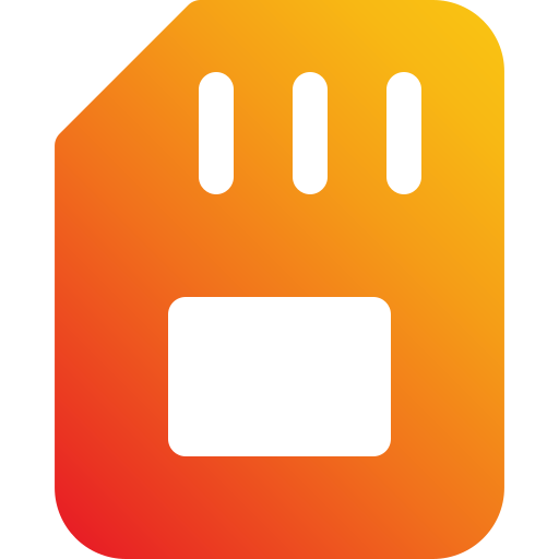 Memory card Generic Flat Gradient icon