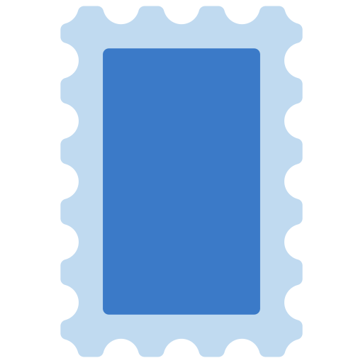 timbre postal Generic Flat Icône