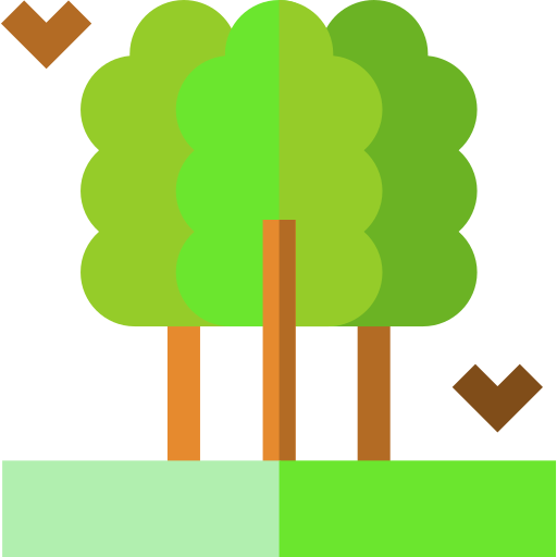 Trees Basic Straight Flat icon