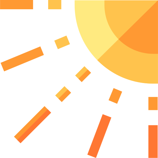 солнце Basic Straight Flat иконка